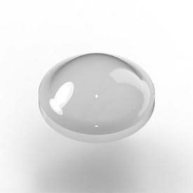Bumpon SJ5302 Protective Product, Hemispherical, 0.312"W x 0.085"H, Clear, 3000/Case