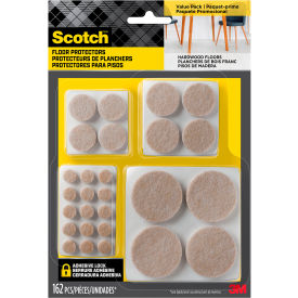 Felt Pads, Beige, 162/Pack