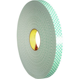 Double Coated Urethane Foam Tape, 2" x 72 Yds, 31 Mil, Off White, 6 Rolls/Case
