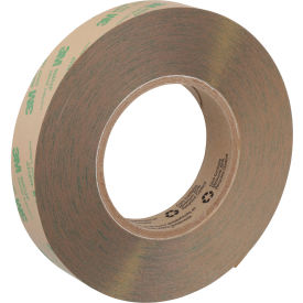 468MP Adhesive Transfer Tape, 1" x 60 yd, 5 mil, Clear, 36 Rolls/Case