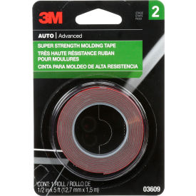 Super Strength Mold Tape, 1/2" x 5 ft, Red, 24/Case