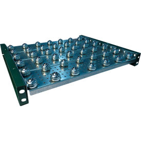 BTIT Ball Transfer Insert Table w/ Butt Plates, 27" Between Frame Width, 3'L, 4" Ball Center
