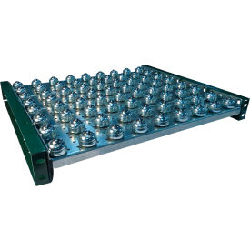 BTIT Ball Transfer Insert Table w/ Butt Plates, 27" Between Frame Width, 4'L, 3" Ball Center