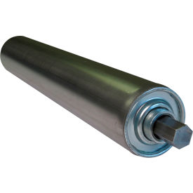 2-1/2" Dia. Steel Replacement Roller, 44" BF, 11/16" Hex Plain Steel Shaft