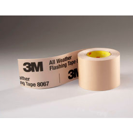 All Weather Flashing Tape, Slit Liner (2-7 Slit), Tan, 9" x 75 Ft, 4 Roll/Case