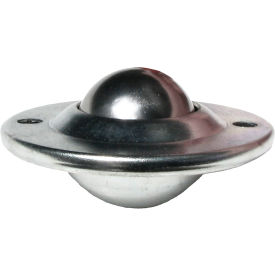 Ball Transfer, Low Profile C'Sunk Style, 1" Dia. SS Ball, Carbon Steel Housing, 75 lb. Cap.