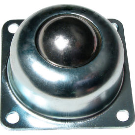 Ball Transfer, Flange Style, 1-1/2" Dia. SS Ball, Carbon Steel Housing, 250 lb. Capacity