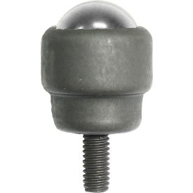 Ball Transfer, Stud Style 5/16-18 Thd, 1" Dia. Carbon Steel, 150 lb. Capacity