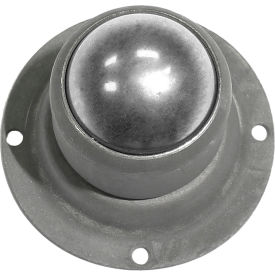 Ball Transfer, Flange Style, 1-1/4" Dia. Carbon Steel, 225 lb. Capacity