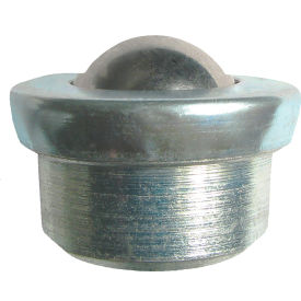 Ball Transfer, Drop In Style, 5/8" Dia. Carbon Steel Ball & Housing, 33 lb. Capacity