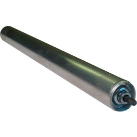 1-3/8" Dia. Aluminum Replacement Roller, 15" BF, 1/4" Round Plain Steel Shaft