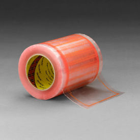 827 Pouch Tape, 5"W x 1/4 Yds., 1.6 Mil, Orange, 8 Rolls/Case