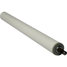 13/16" Dia. PVC Replacement Roller, 6" BF, 1/4" Round Plain Steel Shaft
