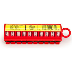 ScotchCode STD-0-9X Wire Marker Tape Dispenser w/Tape, Red, Pack of 10