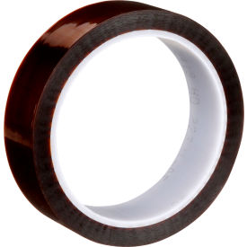Low-Static Polyimide Film Tape, 1"W x 36 Yards, 2.7 Mil, Gold, Plastic Core