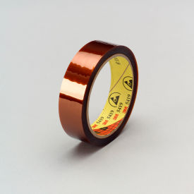 Low-Static Polyimide Film Tape, 1/4"W x 36 Yards, 2.7 Mil, Gold