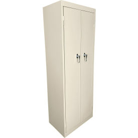 FS-Fixed Shelf Basic Utility Cabinet, 24"W x 15"D x 66"H, Putty, All-Welded