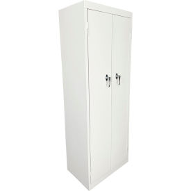 FS-Fixed Shelf Basic Utility Cabinet, 24"W x 15"D x 66"H, White, All-Welded