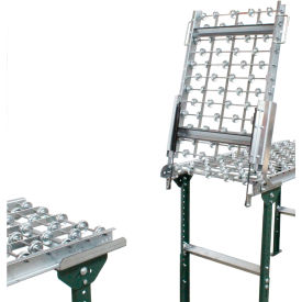 20"W Hinge Gate Assembly, 3'L, Skatewheel Conveyor Gate w/Gas Struts & Brackets