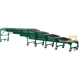 Telescoping Conveyor, 1-3/8" Roller Dia., 1-1/2" Roller Centers, 60'L x 32"W
