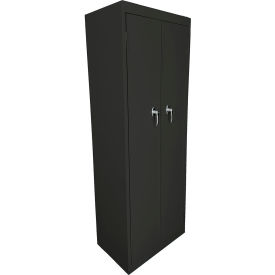 FS-Fixed Shelf Basic Utility Cabinet, 24"W x 15"D x 66"H, Charcoal, All-Welded