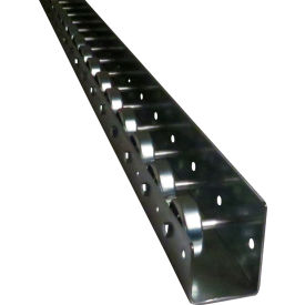2-1/4" W Straight Skate Wheel Conveyor, 10'L, 3" Axle Center, Galvanized Steel, 4 WPF