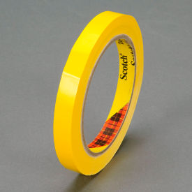 Scotch 690 Color Coding Tape, 1/2" x 216', Yellow, Pack of 144