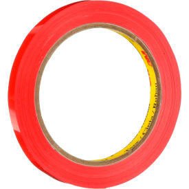 Scotch 690 Color Coding Tape, 1/2" x 216', Red, Pack of 144