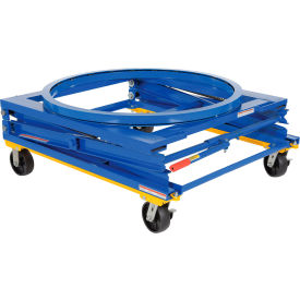 Adj. Pallet Carousel Stand w/Casters, 48-13/16"L x 40-1/2"W x 18-13/16"H, 1500 lb. Cap.