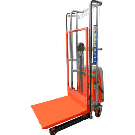 Battery Powered Mobile Platform Lift Truck, 59"H Lift, 800 lb. Capacity