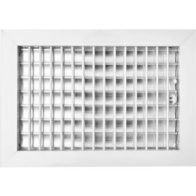 Aluminum Adjustable 1-Way Deflection Wall Register, 12" x 8", White