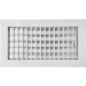 Aluminum Adjustable 1-Way Deflection Wall Register, 12" x 4", White