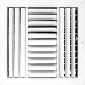 4-Way Aluminum Ceiling Diffuser, 10" x 10", White