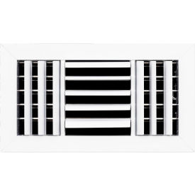 3-Way Aluminum Ceiling Diffuser, 12" x 6", White