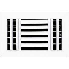 3-Way Aluminum Ceiling Diffuser, 10" x 6", White