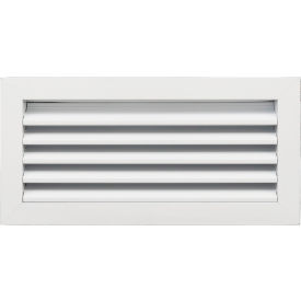 Exterior Wall Aluminum Return Air Vent Grille, 14" x 6", White