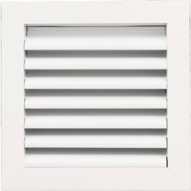 Exterior Wall Aluminum Return Air Vent Grille, 8" x 8", White