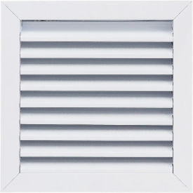 Exterior Wall Aluminum Return Air Vent Grille, 10" x 10", White