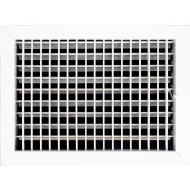 Aluminum Adjustable 1-Way Deflection Wall Register, 14" x 10", White