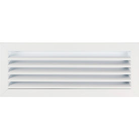 Exterior Wall Aluminum Return Air Vent Grille, 18" x 6", White