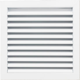 Exterior Wall Aluminum Return Air Vent Grille, 14" x 14", White