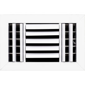 3-Way Aluminum Ceiling Diffuser, 12" x 8", White