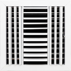 3-Way Aluminum Ceiling Diffuser, 12" x 12", White