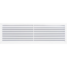 Exterior Wall Aluminum Return Air Vent Grille, 36" x 6", White