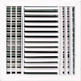 3-Way Aluminum Ceiling Diffuser, 14" x 14", White