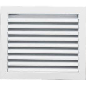 Exterior Wall Aluminum Return Air Vent Grille, 12" x 12", White