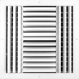 4-Way Aluminum Ceiling Diffuser, 14" x 14", White