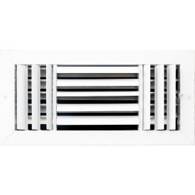 3-Way Aluminum Ceiling Diffuser, 14" x 6", White