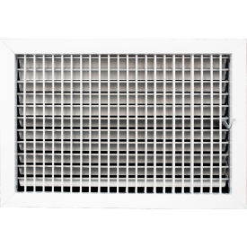 Aluminum Adjustable 1-Way Deflection Wall Register, 18" x 12", White