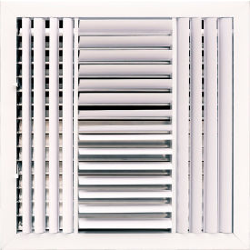 4-Way Aluminum Ceiling Diffuser, 16" x 16", White